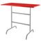 Schaffner Säntis Table haute rabattable 130x70cm Gris Argent 78 Rouge 30 