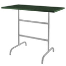 Schaffner Säntis Table haute rabattable 130x70cm Gris Argent 78 Vert Sapin 66 