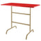 Schaffner Säntis Table haute rabattable 130x70cm Marron Pastel 83 Rouge 30 