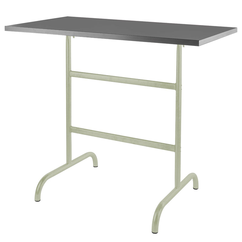 Schaffner Säntis Table haute rabattable 130x70cm Vert Pastel 64 Graphite 73 