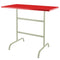 Schaffner Säntis Table haute rabattable 130x70cm Vert Pastel 64 Rouge 30 