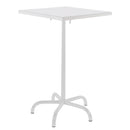 Schaffner Säntis Table haute rabattable 70x70cm Blanc 90 Blanc 90 