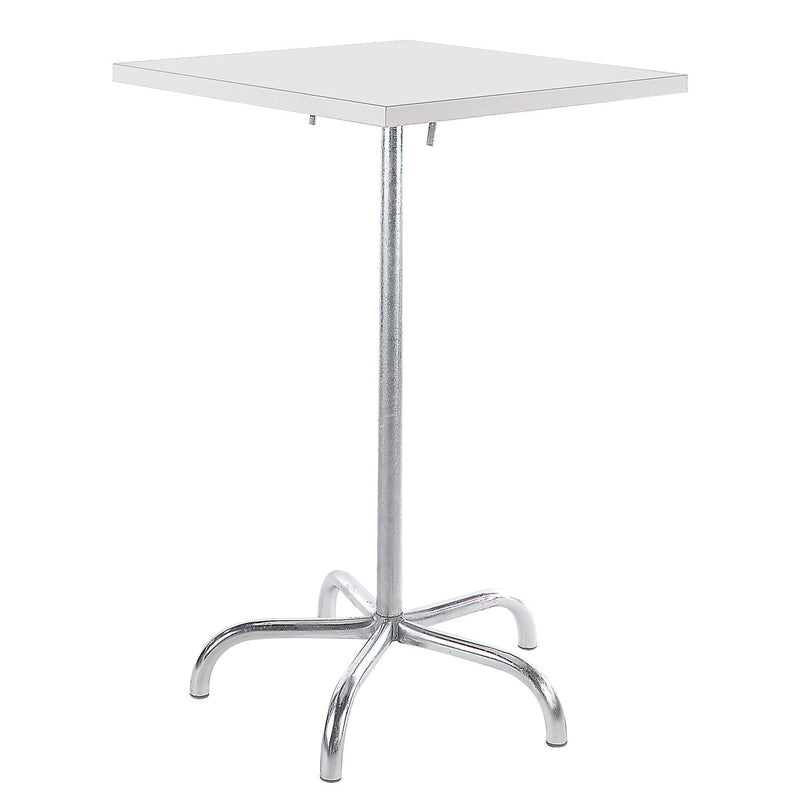 Schaffner Säntis Table haute rabattable 70x70cm Galvanisé à chaud 02 Blanc 90 