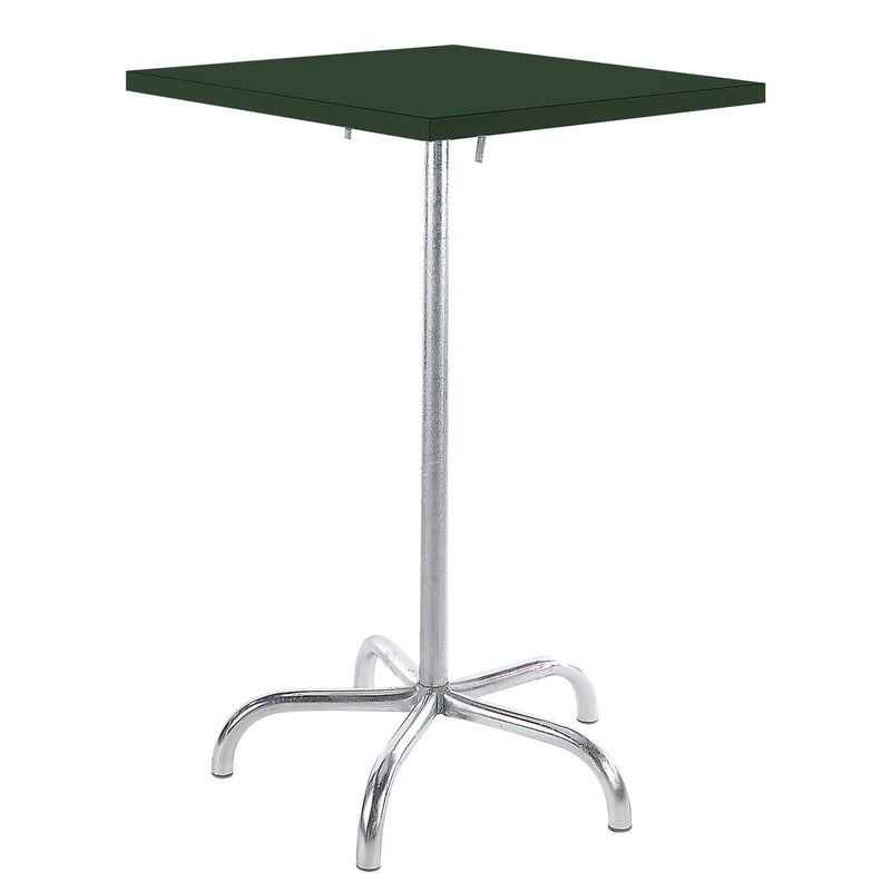 Schaffner Säntis Table haute rabattable 70x70cm Galvanisé à chaud 02 Vert Sapin 66 