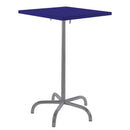 Schaffner Säntis Table haute rabattable 70x70cm Graphite 73 Bleu 53 