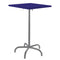 Schaffner Säntis Table haute rabattable 70x70cm Graphite 73 Bleu 53 