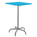 Schaffner Säntis Table haute rabattable 70x70cm Graphite 73 Turquoise 58 