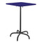 Schaffner Säntis Table haute rabattable 70x70cm Noir 91 Bleu 53 