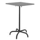 Schaffner Säntis Table haute rabattable 70x70cm Noir 91 Gris Argent 78 