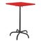 Schaffner Säntis Table haute rabattable 70x70cm Noir 91 Rouge 30 