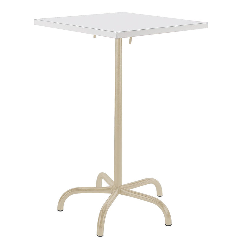 Schaffner Säntis Table haute rabattable 70x70cm Sable Pastel 15 Blanc 90 
