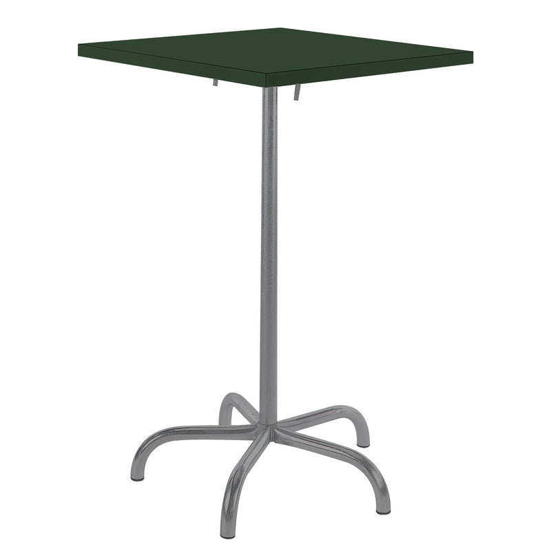 Schaffner Säntis Table haute rabattable 80x80cm Graphite 73 Vert Sapin 66 