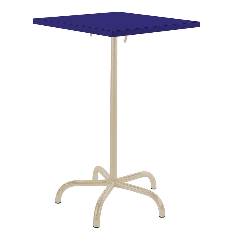 Schaffner Säntis Table haute rabattable 80x80cm Sable Pastel 15 Bleu 53 
