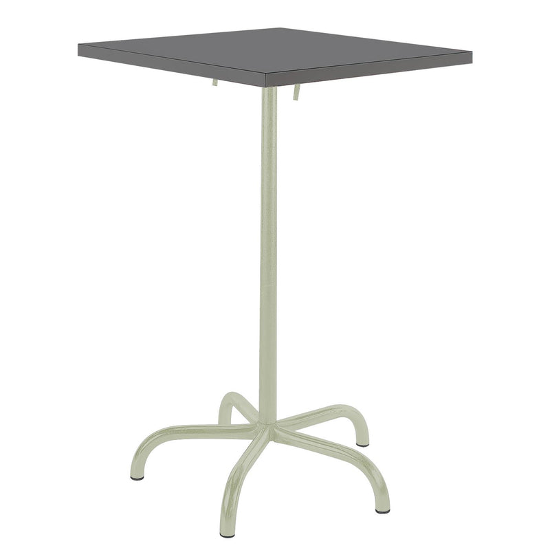Schaffner Säntis Table haute rabattable 80x80cm Vert Pastel 64 Graphite 73 