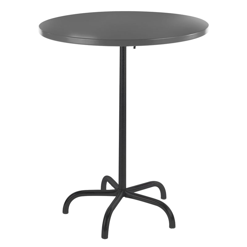Schaffner Säntis Table haute rabattable ronde Ø80cm Noir 91 Graphite 73 