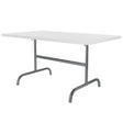 Schaffner Säntis Table repas rabattable 140x80cm Anthracite 77 Blanc 90 