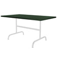 Schaffner Säntis Table repas rabattable 140x80cm Blanc 90 Vert Sapin 66 
