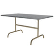 Schaffner Säntis Table repas rabattable 140x80cm Champagne 85 Gris Argent 78 