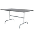 Schaffner Säntis Table repas rabattable 140x80cm Galvanisé à chaud 02 Gris Argent 78 