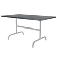 Schaffner Säntis Table repas rabattable 140x80cm Gris Argent 78 Graphite 73 