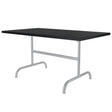 Schaffner Säntis Table repas rabattable 140x80cm Gris Argent 78 Noir 91 