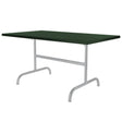 Schaffner Säntis Table repas rabattable 140x80cm Gris Argent 78 Vert Sapin 66 
