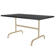 Schaffner Säntis Table repas rabattable 140x80cm Marron Pastel 83 Anthracite 77 