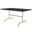 Schaffner Säntis Table repas rabattable 140x80cm Marron Pastel 83 Noir 91 