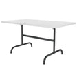 Schaffner Säntis Table repas rabattable 140x80cm Noir 91 Blanc 90 