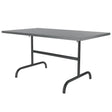 Schaffner Säntis Table repas rabattable 140x80cm Noir 91 Gris Argent 78 