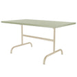 Schaffner Säntis Table repas rabattable 140x80cm Sable Pastel 15 Vert Pastel 64 