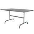 Schaffner Säntis Table repas rabattable 165x90cm Anthracite 77 Gris Argent 78 