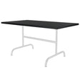 Schaffner Säntis Table repas rabattable 165x90cm Blanc 90 Noir 91 