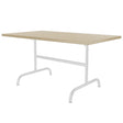 Schaffner Säntis Table repas rabattable 165x90cm Blanc 90 Sable Pastel 15 