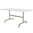 Schaffner Säntis Table repas rabattable 165x90cm Champagne 85 Blanc 90 