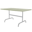 Schaffner Säntis Table repas rabattable 165x90cm Gris Argent 78 Vert Pastel 64 