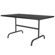 Schaffner Säntis Table repas rabattable 165x90cm Noir 91 Anthracite 77 