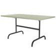 Schaffner Säntis Table repas rabattable 165x90cm Noir 91 Vert Pastel 64 