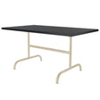 Schaffner Säntis Table repas rabattable 165x90cm Sable Pastel 15 Anthracite 77 