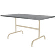 Schaffner Säntis Table repas rabattable 165x90cm Sable Pastel 15 Gris Argent 78 