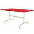 Schaffner Säntis Table repas rabattable 165x90cm Sable Pastel 15 Rouge 30 