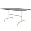 Schaffner Säntis Table repas rabattable 165x90cm Vert Pastel 64 Gris Argent 78 