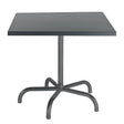 Schaffner Säntis Table repas rabattable 80x80cm Anthracite 77 Graphite 73 