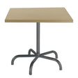 Schaffner Säntis Table repas rabattable 80x80cm Anthracite 77 Marron Pastel 83 