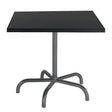 Schaffner Säntis Table repas rabattable 80x80cm Anthracite 77 Noir 91 