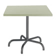 Schaffner Säntis Table repas rabattable 80x80cm Anthracite 77 Vert Pastel 64 