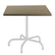 Schaffner Säntis Table repas rabattable 80x80cm Blanc 90 Champagne 85 