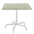 Schaffner Säntis Table repas rabattable 80x80cm Blanc 90 Vert Pastel 64 