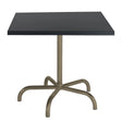 Schaffner Säntis Table repas rabattable 80x80cm Champagne 85 Anthracite 77 