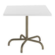 Schaffner Säntis Table repas rabattable 80x80cm Champagne 85 Blanc 90 